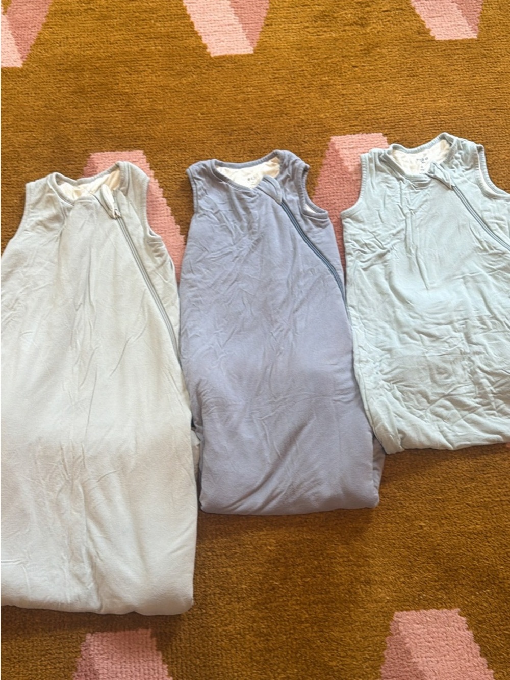Kids Sleeveless Sleep Bag - Light Blue and Lavender